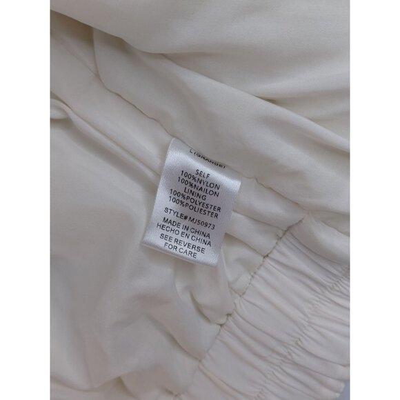 Lovelo Womens White Quilted Floral Puffer Jacket Large - Picture 7 of 13